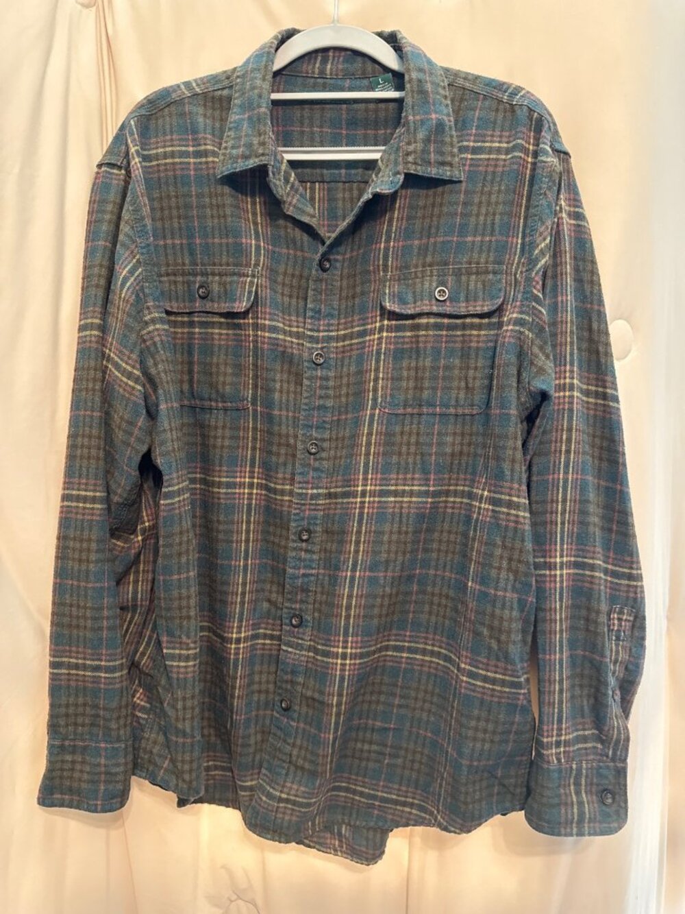 Vintage G.H. Bass & Co Plaid Flannel Button Up Shirt Large